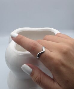 Alternative view of ANILLO FREYA PLATA