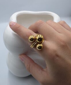 ANILLO CHUNKY BOLITAS